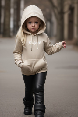 Belgian infant girl with  blonde hair