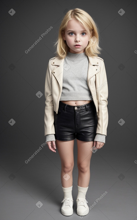 French child female with  blonde hair