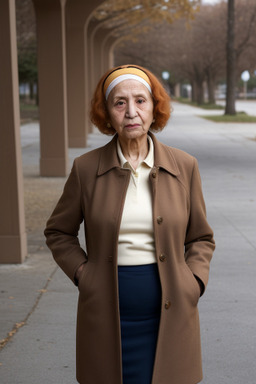 Iranian elderly female with  ginger hair