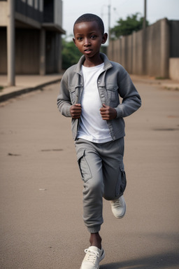 Tanzanian child boy with  gray hair