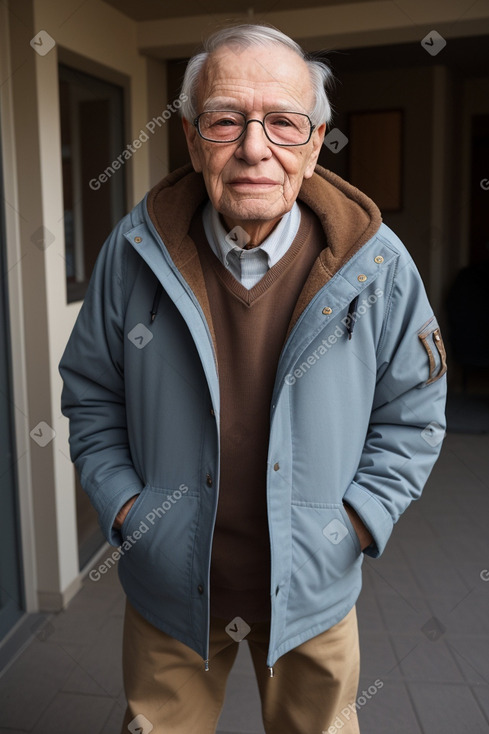 Hungarian elderly male with  brown hair