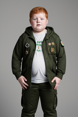 Algerian child boy with  ginger hair