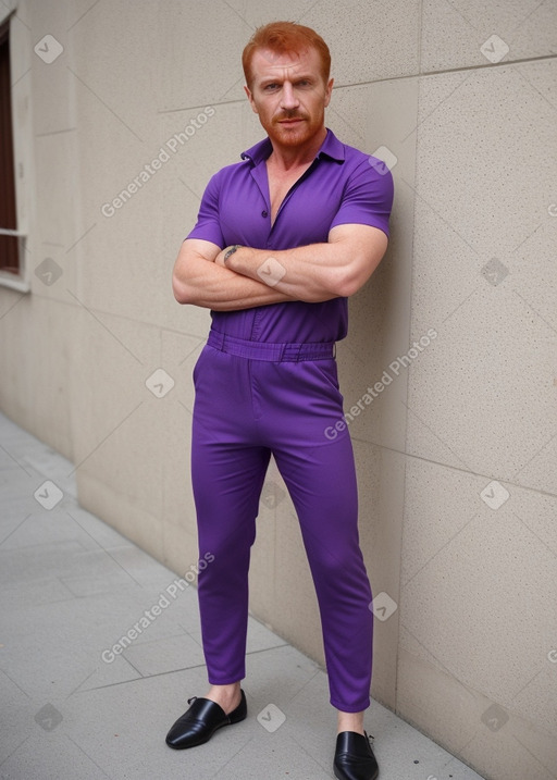 Albanian middle-aged male with  ginger hair