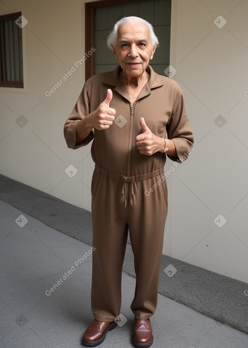 Puerto rican elderly male with  brown hair