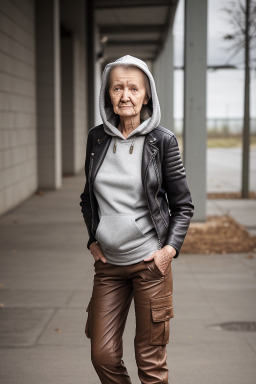 Latvian elderly female with  brown hair