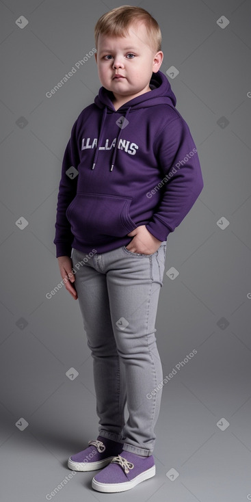 Latvian infant boy with  gray hair