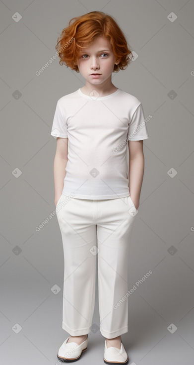 Italian child boy with  ginger hair