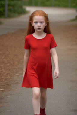 German child female with  ginger hair