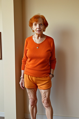 Greek elderly female with  ginger hair