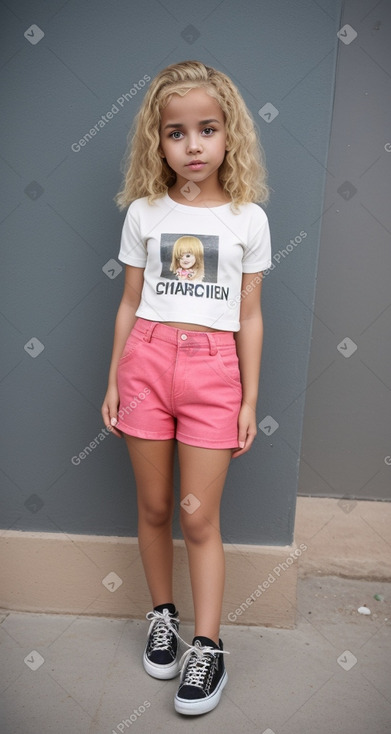 Moroccan child female with  blonde hair