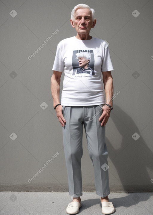 Irish elderly male with  white hair