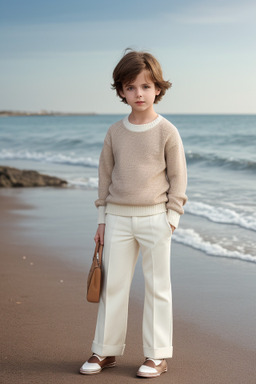 British child male with  brown hair