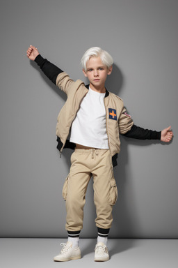 Dutch child boy with  white hair