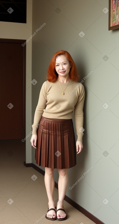 Thai 45 years female with  ginger hair