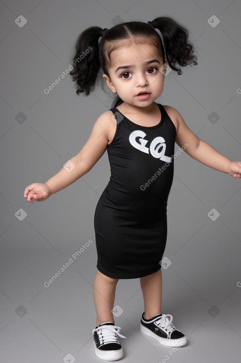 Egyptian infant girl with  black hair