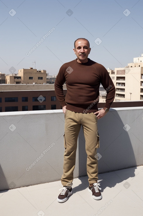 Algerian middle-aged male with  ginger hair