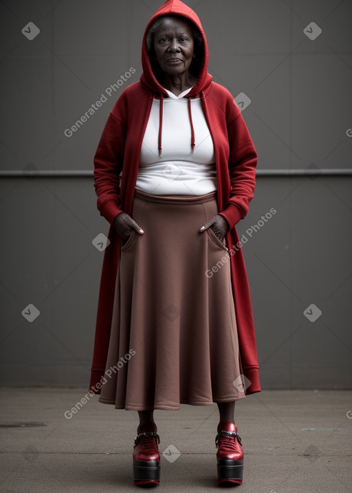 Elderly female with  ginger hair