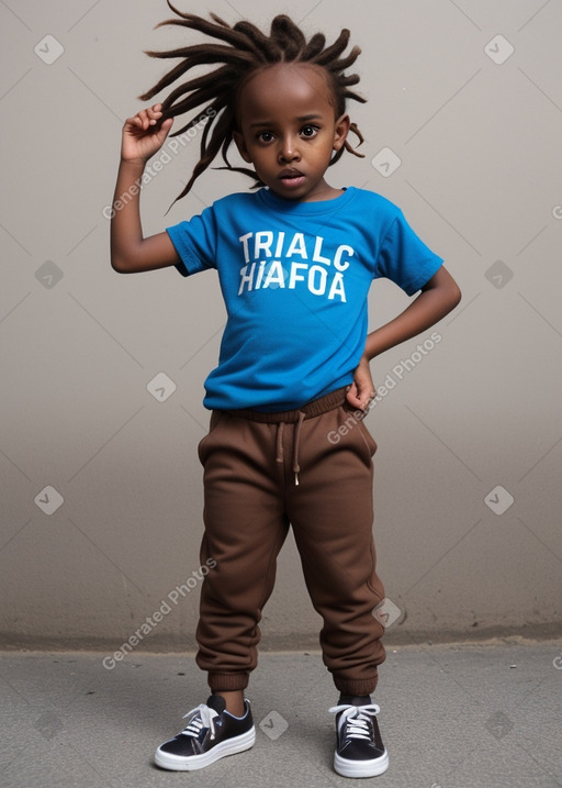 Somali infant boy with  brown hair