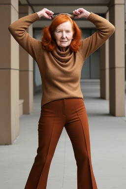 Elderly female with  ginger hair