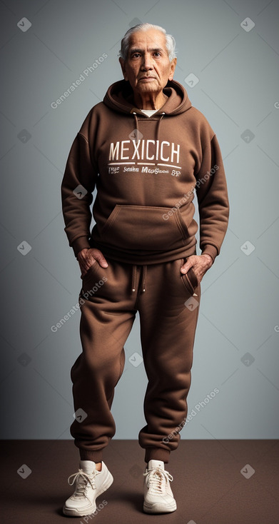 Mexican elderly male with  brown hair