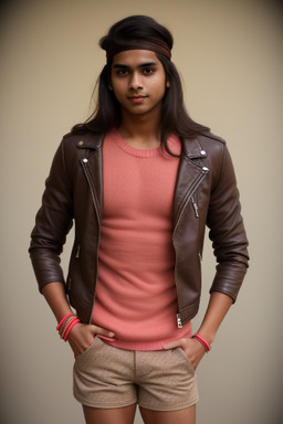 Indian young adult male with  brown hair