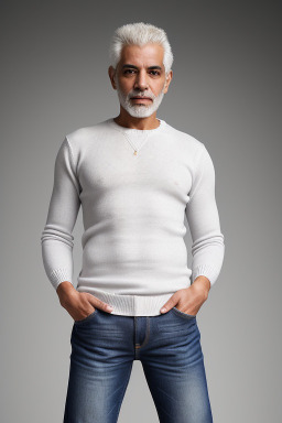 Tunisian 45 years male with  white hair