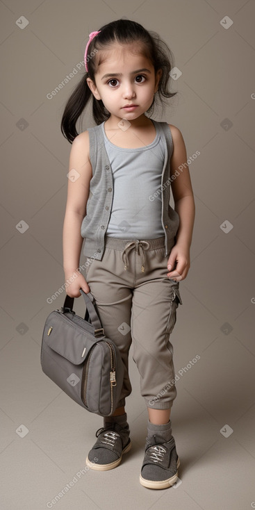 Jordanian infant girl with  gray hair