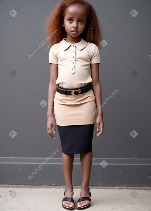 Somali infant girl with  ginger hair