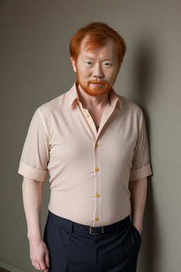 Chinese 45 years male with  ginger hair