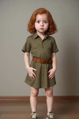 Honduran infant girl with  ginger hair