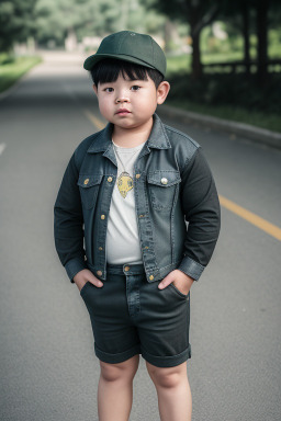 Vietnamese child boy with  black hair