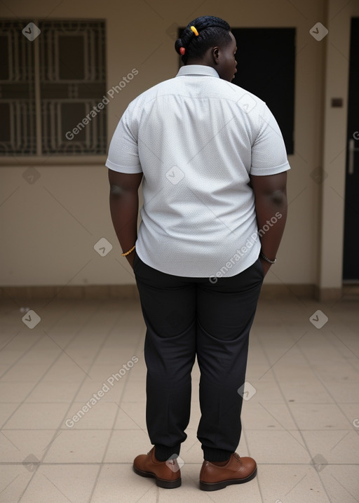 Ghanaian young adult male with  black hair