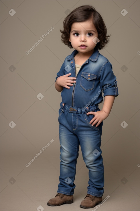 Nicaraguan infant boy with  brown hair