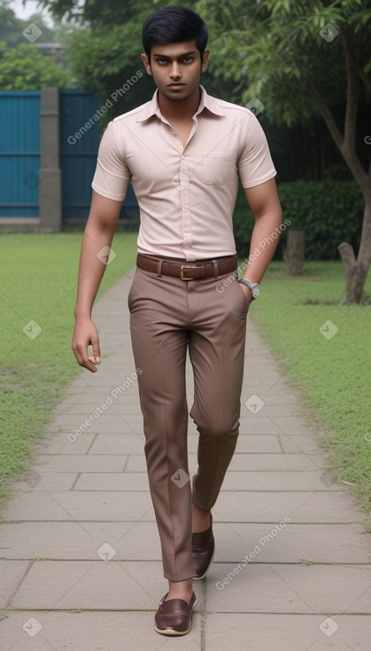 Bangladeshi young adult male with  brown hair