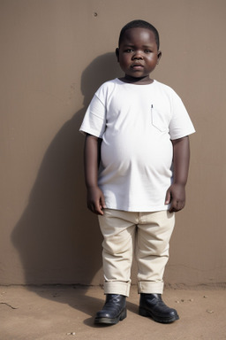 Zambian child boy with  white hair