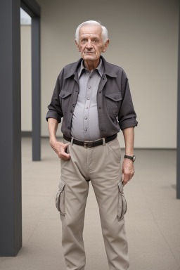 Hungarian elderly male with  gray hair