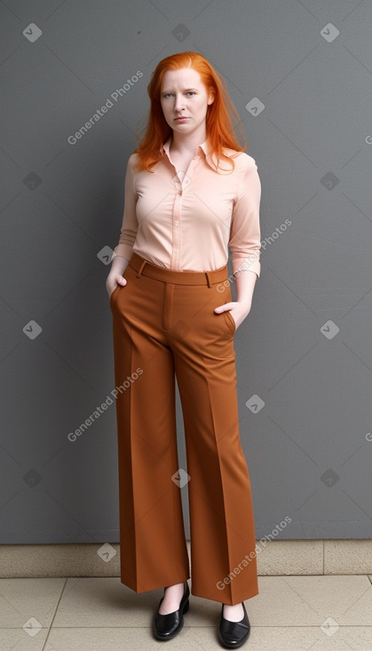 German adult non-binary with  ginger hair