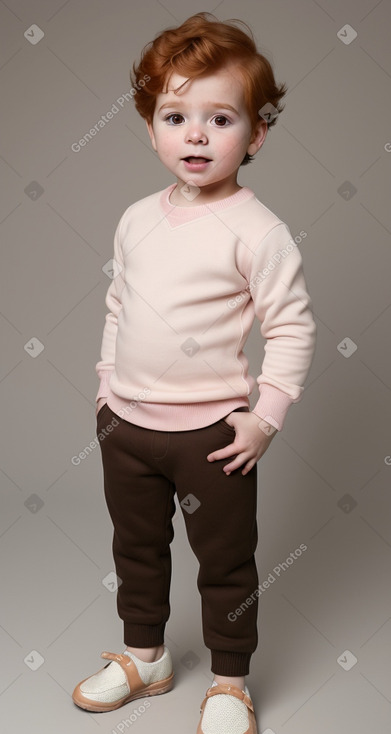 Hispanic infant boy with  ginger hair