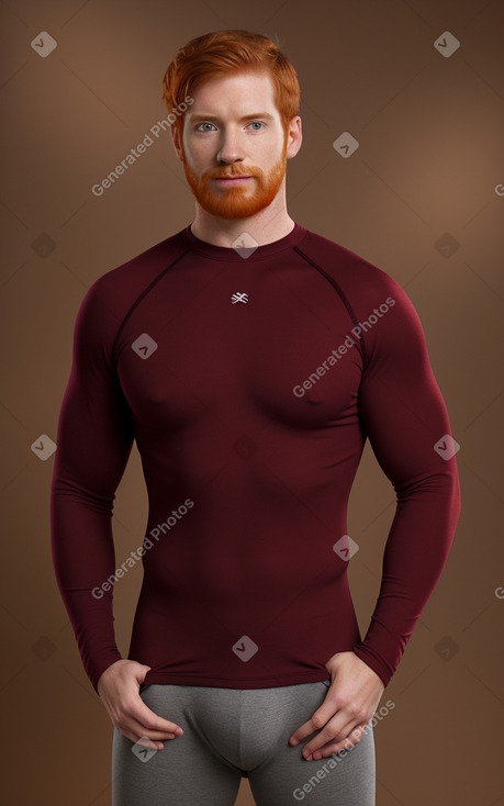 Hispanic adult male with  ginger hair