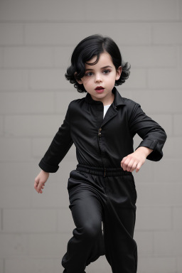 French child boy with  black hair