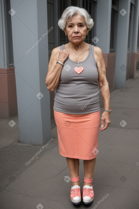 Colombian elderly female with  gray hair