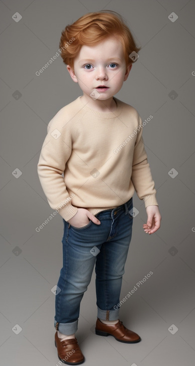 Austrian infant boy with  ginger hair