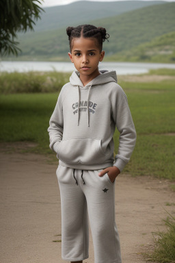 Cuban child boy with  gray hair