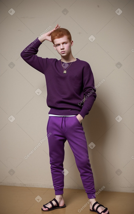 Tunisian teenager boy with  ginger hair