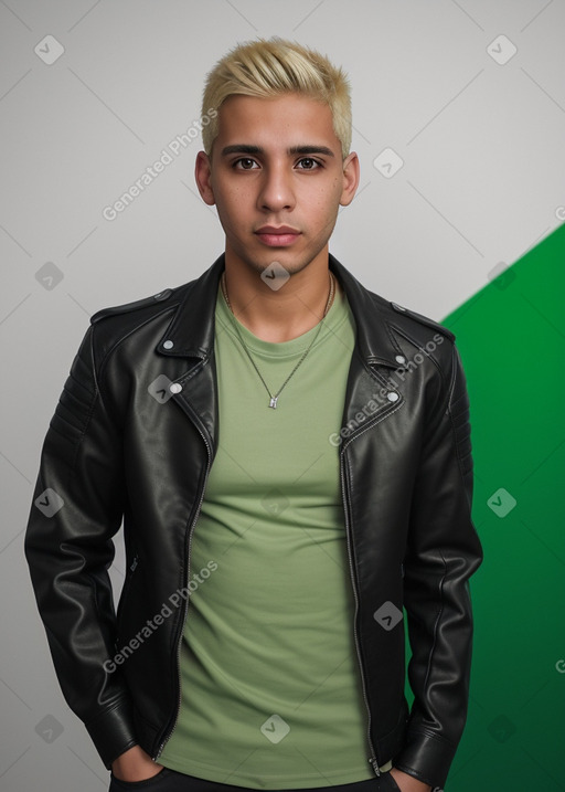 Venezuelan adult male with  blonde hair