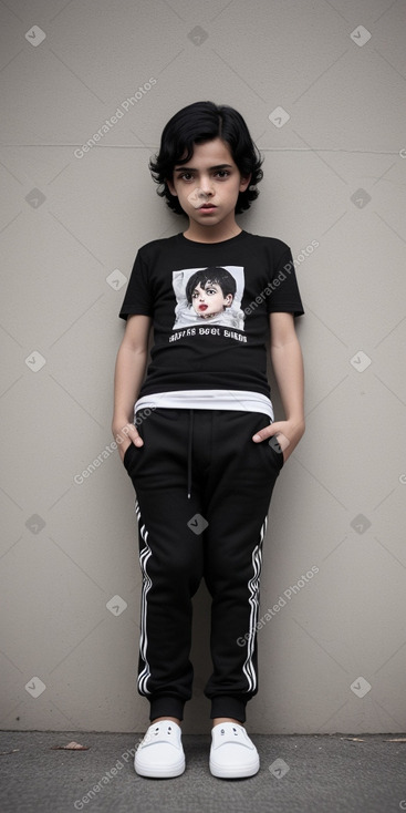 Portuguese child boy with  black hair