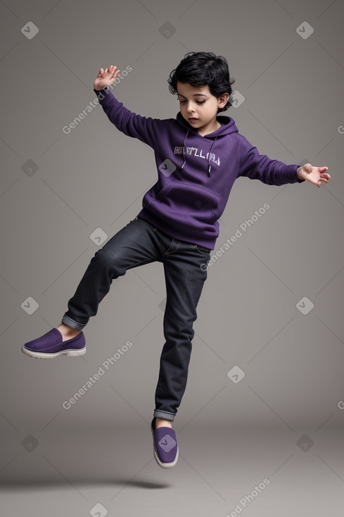 Chilean infant boy with  black hair