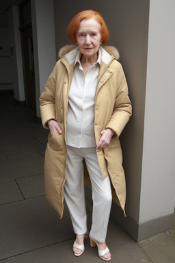 Elderly female with  ginger hair