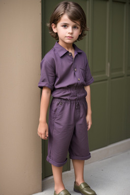 Child boy with  brown hair