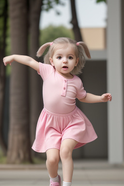 Bulgarian infant girl with  gray hair